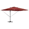Cantilever Roma Napernyő Piros és Fekete 352 x 251 x 265 cm