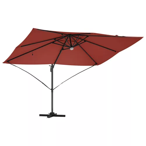 Cantilever Roma Napernyő Piros és Fekete 352 x 251 x 265 cm