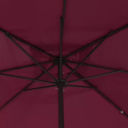 Kerti napernyő Piros és Fekete 295 x 295 x 245 cm