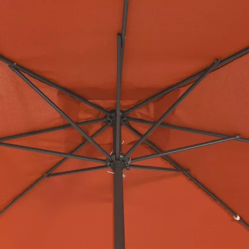 Kerti napernyő Piros és Fekete 295 x 295 x 245 cm