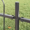 Kerti Kerítés Szürke 1.7 x 1.5 m Porszórt Acél
