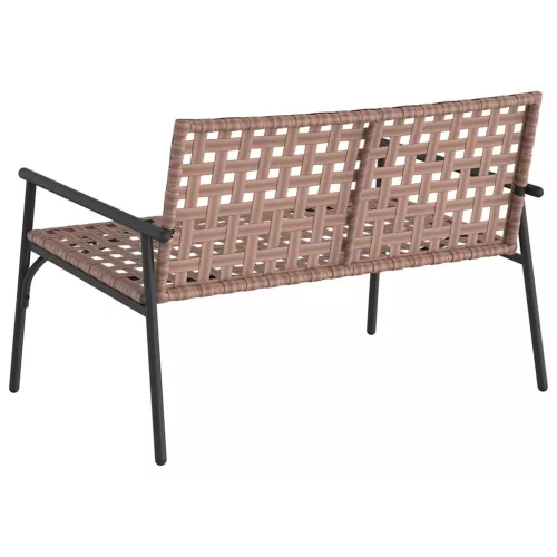 Kerti Szék Fekete 113 x 79 x 75cm polirattan