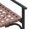 Kerti Szék Fekete 113 x 79 x 75cm polirattan