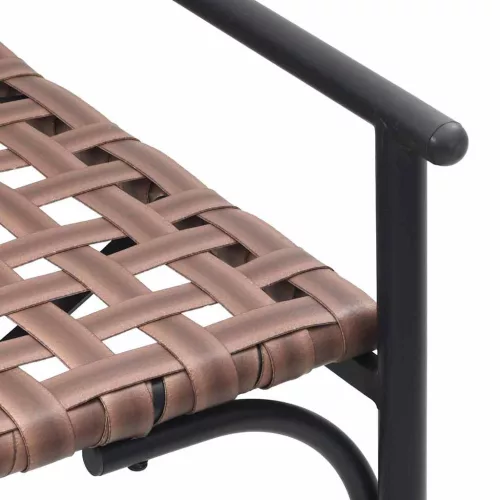 Kerti Szék Fekete 113 x 79 x 75cm polirattan