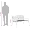 Kerti Szék Fekete 113 x 79 x 75cm polirattan