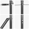 Kerítoszlopok 13 pcs Szürke Ø32mm 210 cm Horganyzott acél