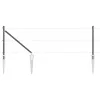 Kerítoszlopok 13 pcs Szürke Ø32mm 80 cm Horganyzott acél