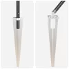 Kerítoszlopok 13 pcs Szürke Ø32mm 80 cm Horganyzott acél