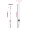 Kerítoszlopok 13 pcs Szürke Ø32mm 80 cm Horganyzott acél