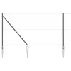 Kerítoszlopok 13 pcs Szürke Ø32mm 160 cm Horganyzott acél