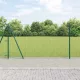 Kerítoszlopok 13 pcs Zöld Ø32mm 130 cm Horganyzott acél