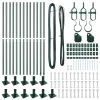Kerítoszlopok 13 pcs Zöld Ø32mm 160 cm Horganyzott acél