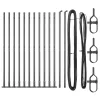 Kerítoszlopok 13 pcs Szürke Ø32mm 130 cm Horganyzott acél