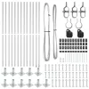 Kerítoszlopok 13 pcs Ezüst Ø32mm 150 cm Horganyzott acél