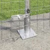Kerítoszlopok 13 pcs Ezüst Ø32mm 160 cm Horganyzott acél