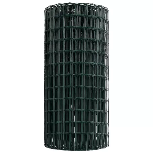Európai Kerítés Zöld 0.8 x 25 m PVC-bevonatú vas