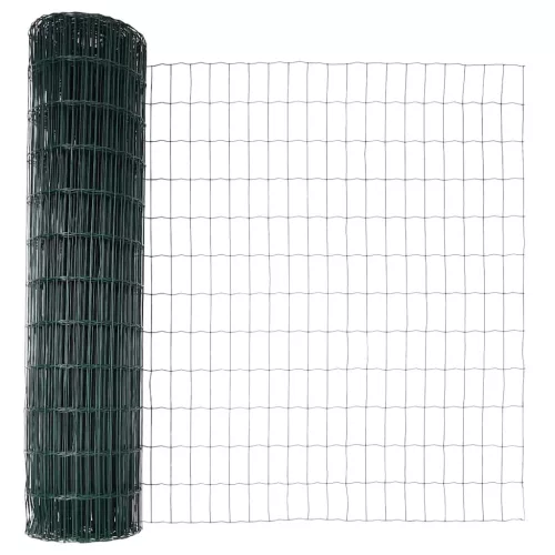 Európai Kerítés Zöld 1.2 x 25 m PVC-bevonatú vas