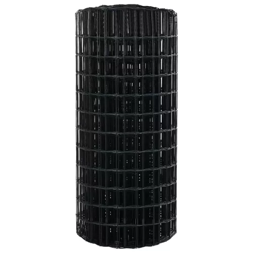Európai Kerítés Szürke 0.8 x 25 m PVC-bevonatú vas