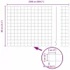 Európai Kerítés Szürke 0.8 x 25 m PVC-bevonatú vas