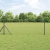 Európai Kerítés Szürke 0.8 x 25 m PVC-bevonatú vas