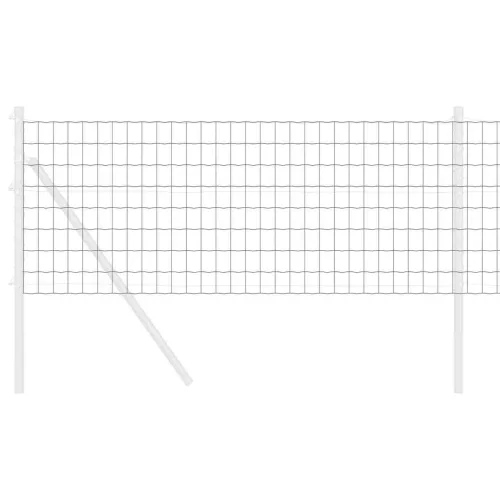 Európai Kerítés Szürke 0.8 x 25 m PVC-bevonatú vas