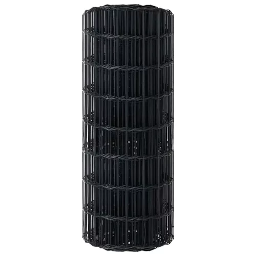 Európai Kerítés Szürke 0.8 x 25 m PVC-bevonatú vas