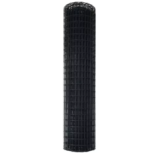 Európai Kerítés Szürke 1.2 x 25 m PVC-bevonatú vas