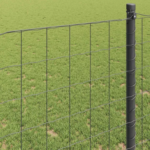 Európai Kerítés Szürke 1.2 x 25 m PVC-bevonatú vas