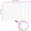 Európai Kerítés Szürke 1.2 x 25 m PVC-bevonatú vas