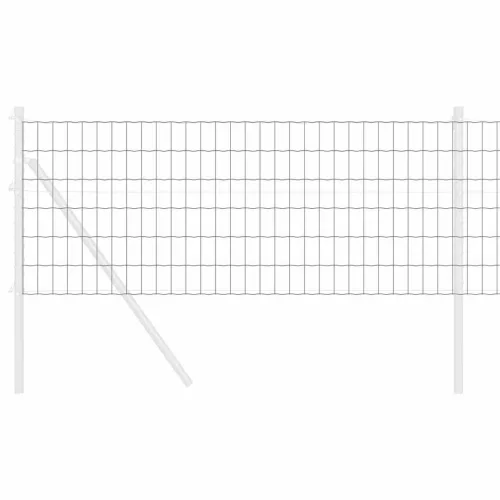Európai Kerítés Szürke 0.6 x 50 m PVC-bevonatú vas
