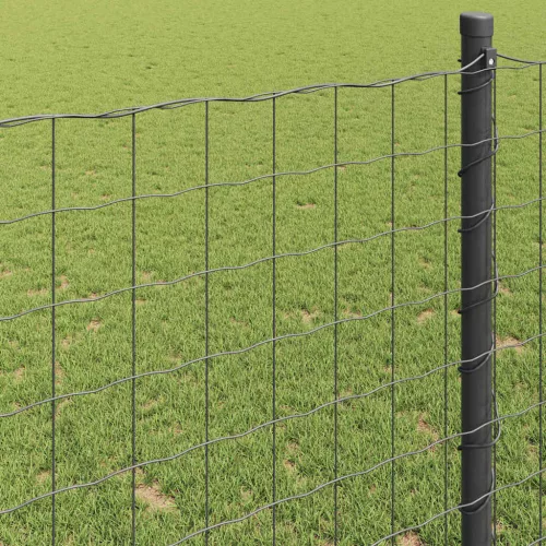 Európai Kerítés Szürke 0.6 x 50 m PVC-bevonatú vas