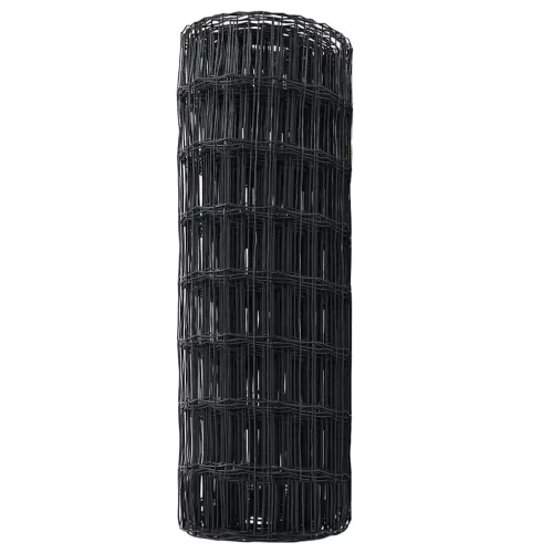Európai Kerítés Szürke 0.6 x 50 m PVC-bevonatú vas