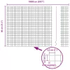 Hegesztett Drótháló Kerítés Zöld 0.8 x 100 m Acél