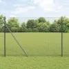 Hegesztett Drótháló Kerítés Szürke 1.5 x 50 m Acél