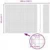 Hegesztett Drótháló Kerítés Szürke 1.5 x 50 m Acél