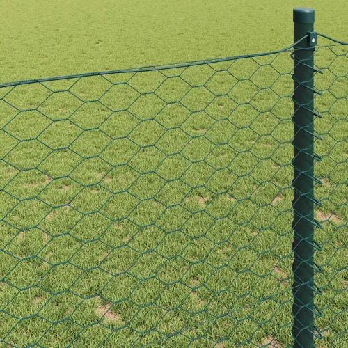 Hexagon kerítés Zöld 1.5 x 100 m Acél