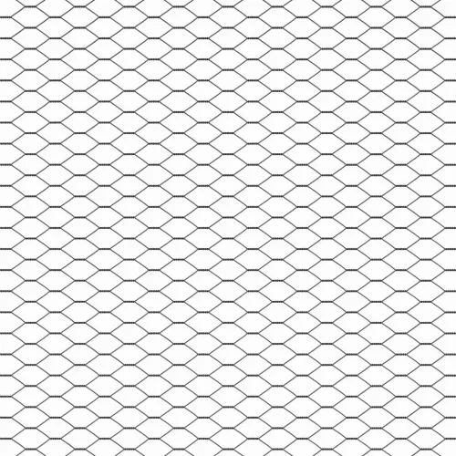 Hexagon kerítés Szürke 1.4 x 100 m Acél