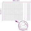Hexagon kerítés Szürke 1.5 x 100 m Acél