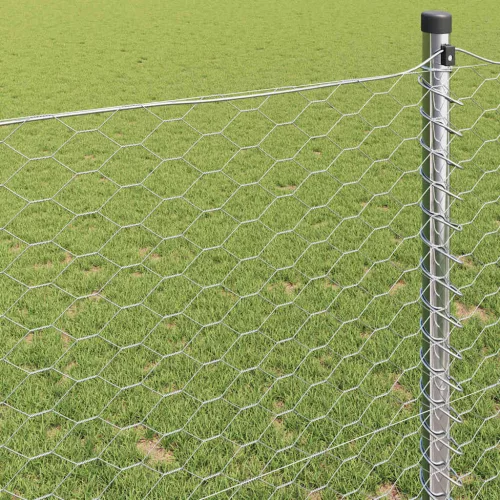 Hexagon kerítés Ezüst 1.4 x 100 m Horganyzott acél