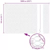 Hexagon kerítés Ezüst 1.5 x 100 m Horganyzott acél