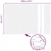 Hexagon kerítés Ezüst 1.6 x 100 m Horganyzott acél
