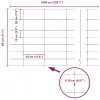 Legelőkerítés Ezüst 100 x 0.8 m Horganyzott acél
