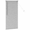 Ablak Függöny függönyökkel Ezüst Alumínium