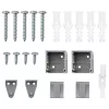 Ablak Függöny függönyökkel Ezüst Alumínium