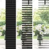 Ablak Függöny függönyökkel Fekete Alumínium