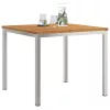 KültériÉtkezőAsztal Barna 200x90x75 cm Szilárd teakfa