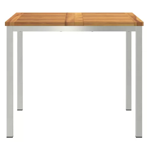 KültériÉtkezőAsztal Barna 200x90x75 cm Szilárd teakfa