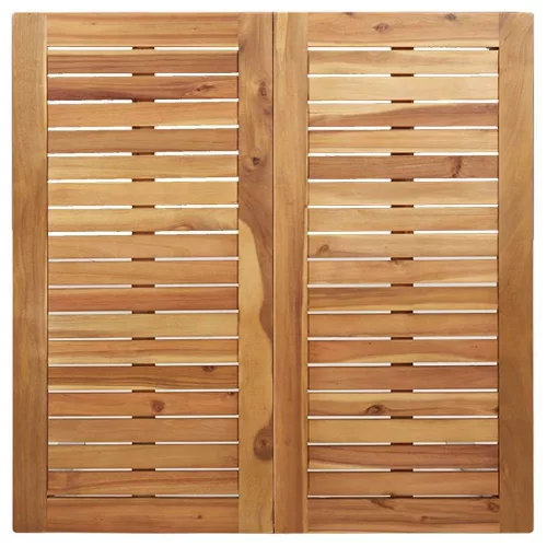 KültériÉtkezőAsztal Barna 200x90x75 cm Szilárd teakfa
