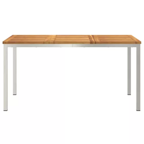 KültériÉtkezőAsztal Barna 200x90x75 cm Szilárd teakfa