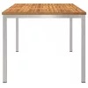 KültériÉtkezőAsztal Barna 200x90x75 cm Szilárd teakfa